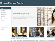 Tablet Screenshot of moderneyecenter.com